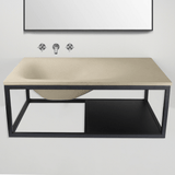 Waterloo Cast Concrete Wall-Mount Sink - Sandstone
