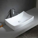 Waupon Vitreous China Rectangular Vessel Sink