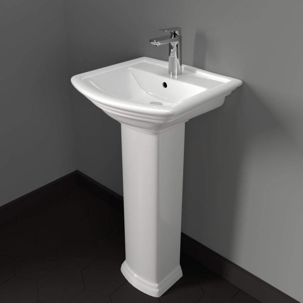 Waycross 100 Vitreous China Pedestal Sink