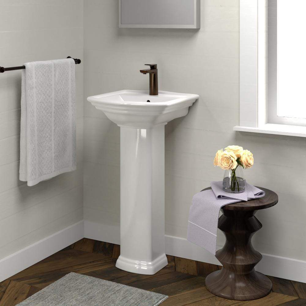 Waycross 100 Vitreous China Pedestal Sink