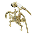Zensten Wall-Mount Tub Faucet with Hand Shower