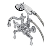 Zensten Wall-Mount Tub Faucet with Hand Shower